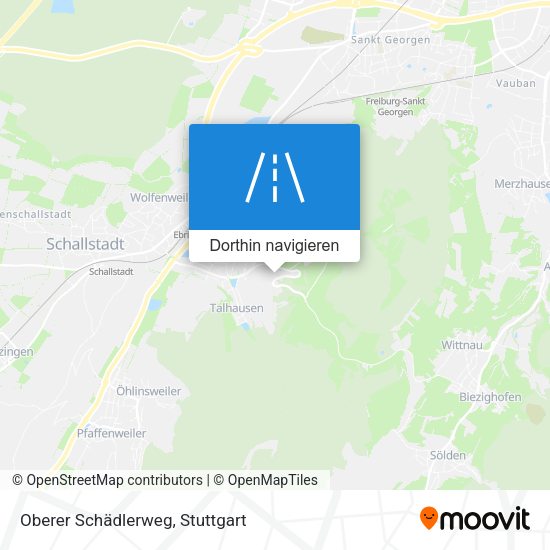 Oberer Schädlerweg Karte