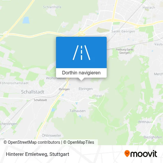 Hinterer Emletweg Karte