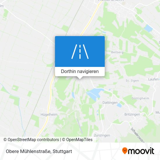 Obere Mühlenstraße Karte