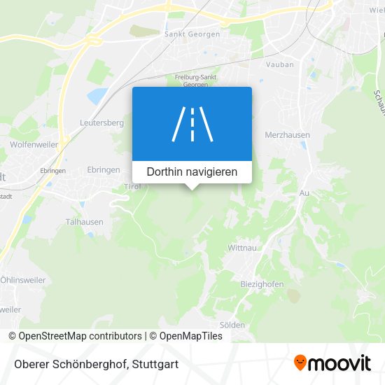 Oberer Schönberghof Karte