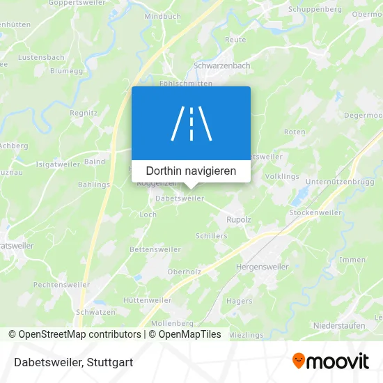 Dabetsweiler Karte