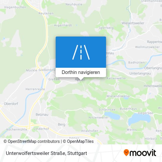 Unterwolfertsweiler Straße Karte