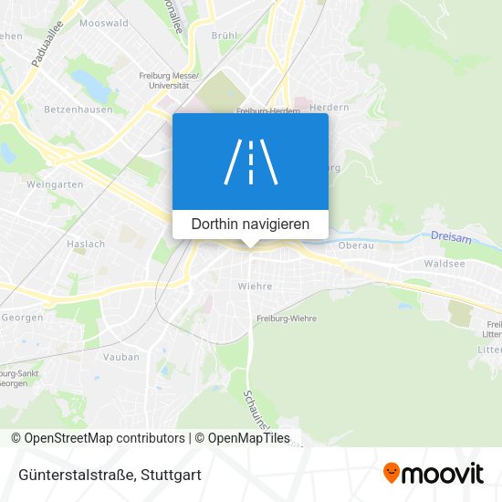 Günterstalstraße Karte