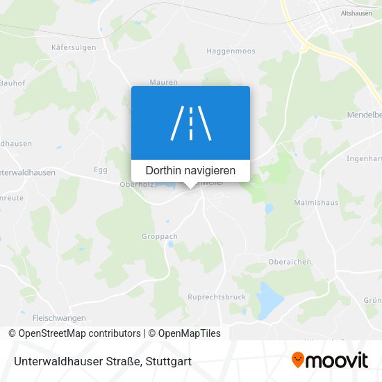 Unterwaldhauser Straße Karte