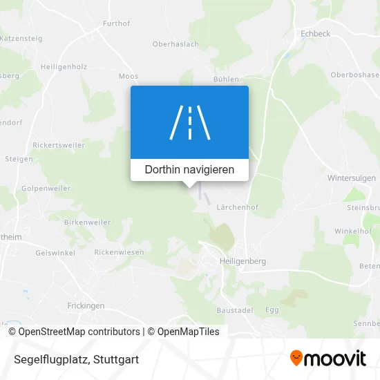 Segelflugplatz Karte