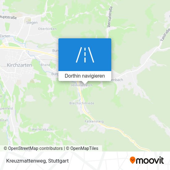 Kreuzmattenweg Karte