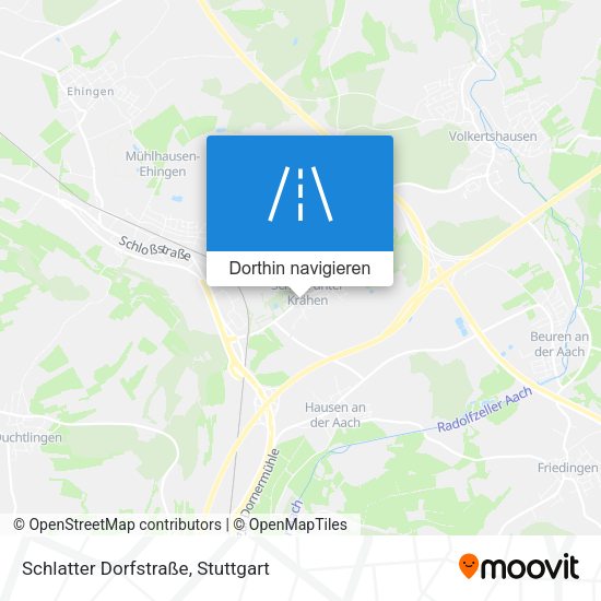 Schlatter Dorfstraße Karte