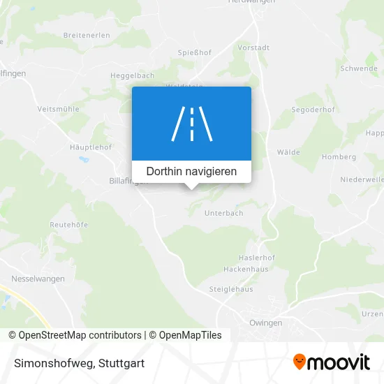 Simonshofweg Karte