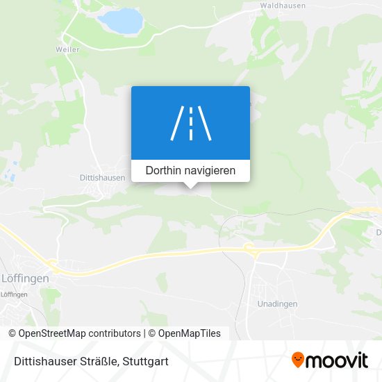 Dittishauser Sträßle Karte