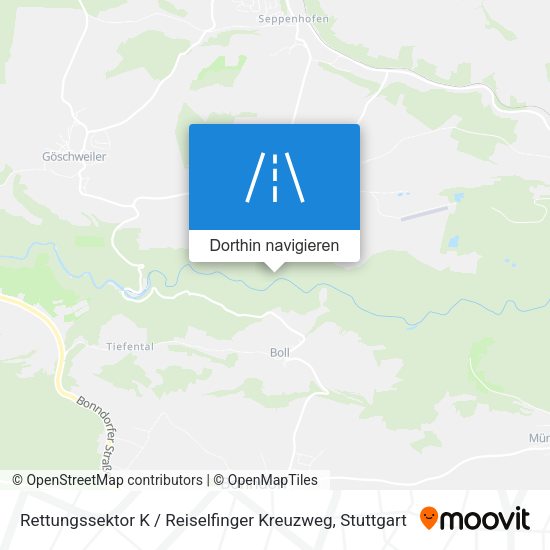 Rettungssektor K / Reiselfinger Kreuzweg Karte