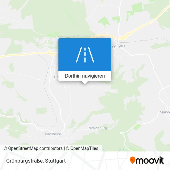 Grünburgstraße Karte