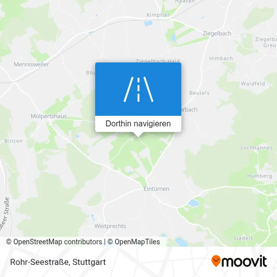 Rohr-Seestraße Karte