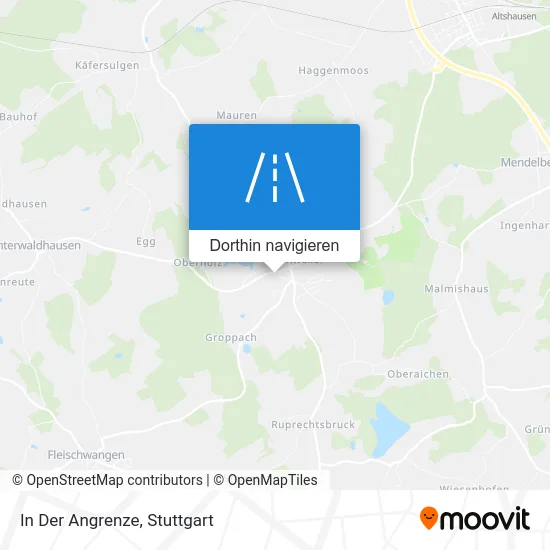 In Der Angrenze Karte