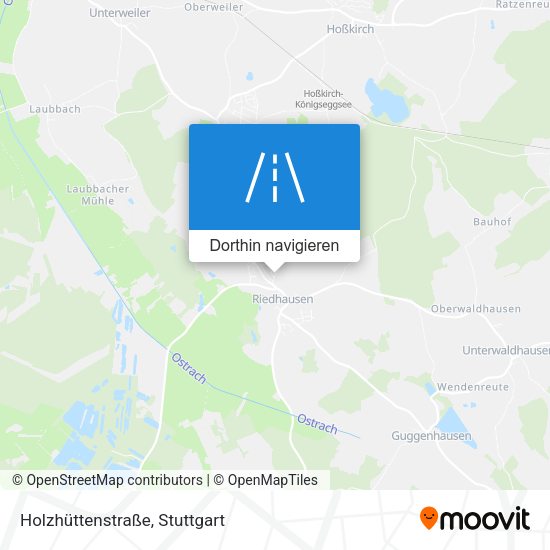 Holzhüttenstraße Karte