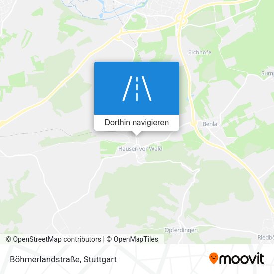 Böhmerlandstraße Karte