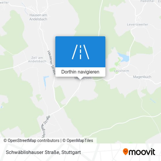 Schwäblishauser Straße Karte