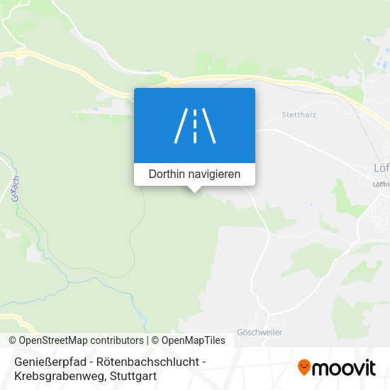 Genießerpfad - Rötenbachschlucht - Krebsgrabenweg Karte