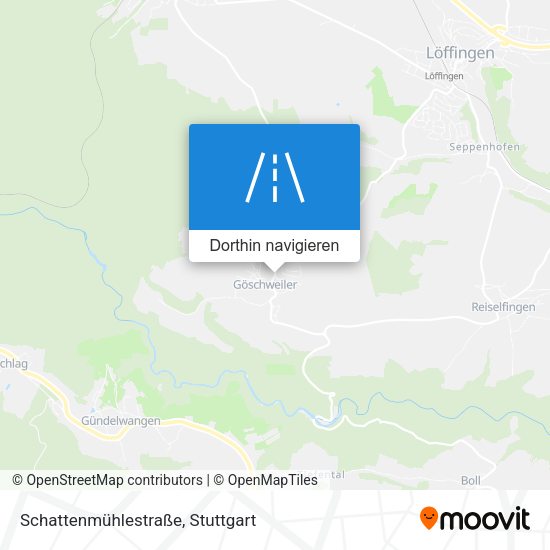 Schattenmühlestraße Karte