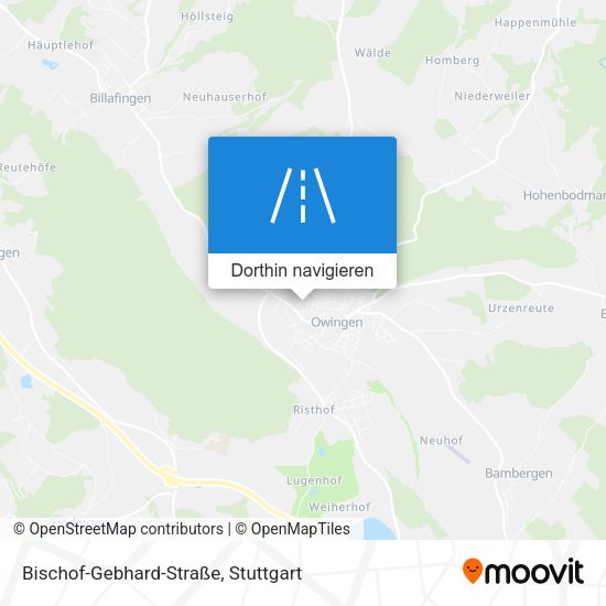 Bischof-Gebhard-Straße Karte