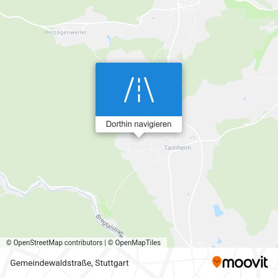 Gemeindewaldstraße Karte