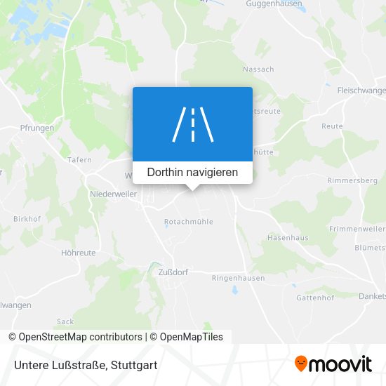 Untere Lußstraße Karte