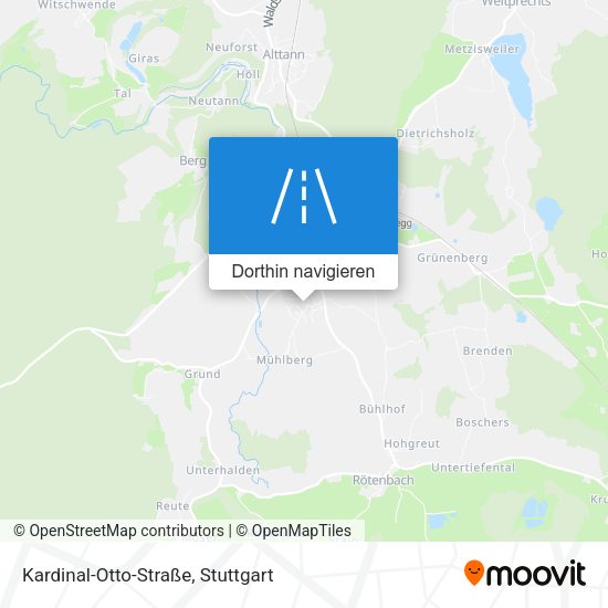 Kardinal-Otto-Straße Karte