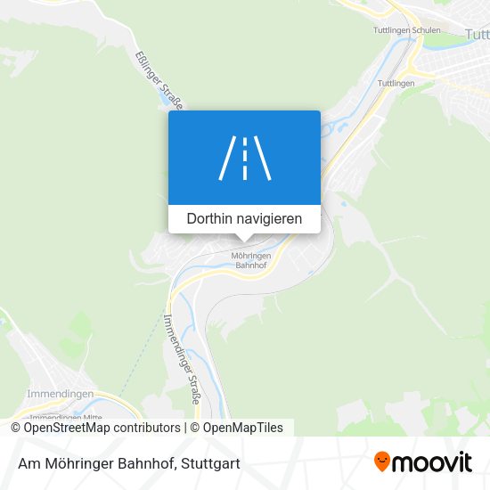 Am Möhringer Bahnhof Karte