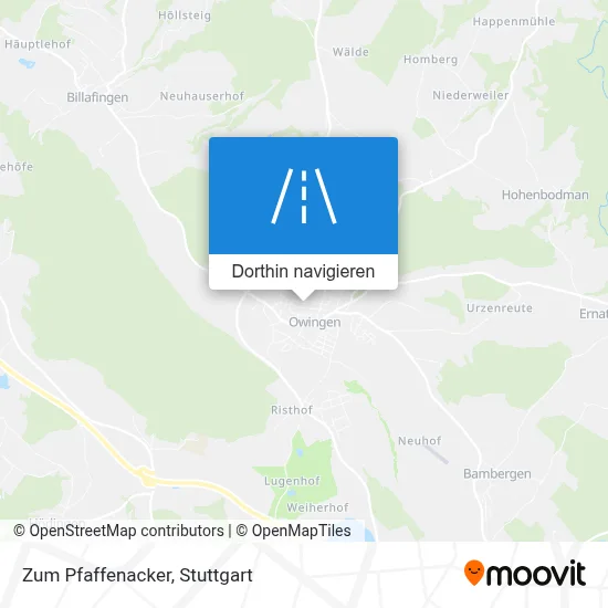 Zum Pfaffenacker Karte