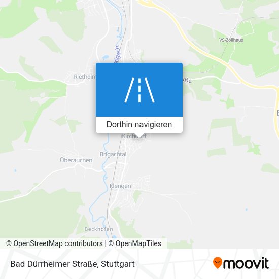 Bad Dürrheimer Straße Karte