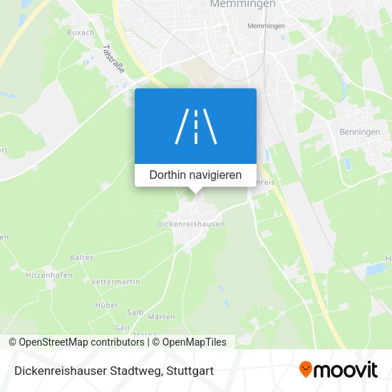 Dickenreishauser Stadtweg Karte
