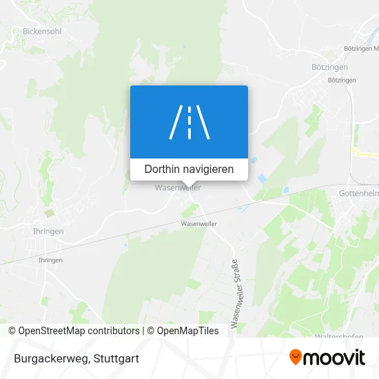Burgackerweg Karte