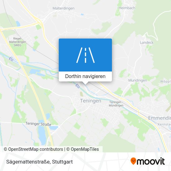 Sägemattenstraße Karte