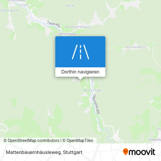 Mattenbauernhäusleweg Karte