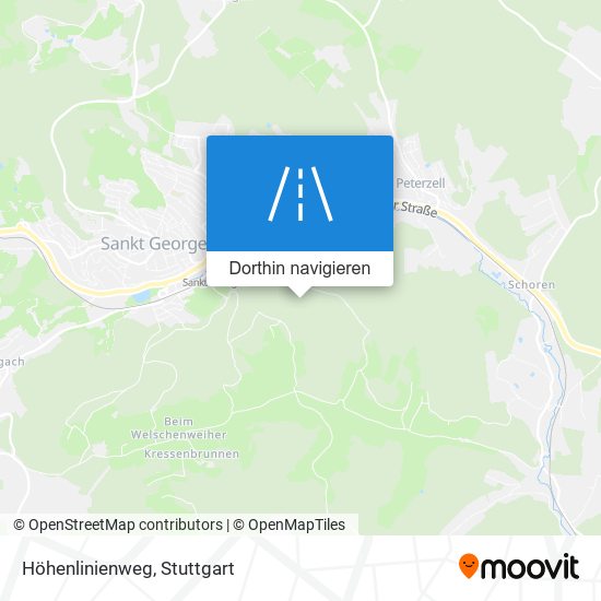 Höhenlinienweg Karte