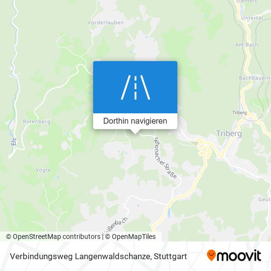 Verbindungsweg Langenwaldschanze Karte