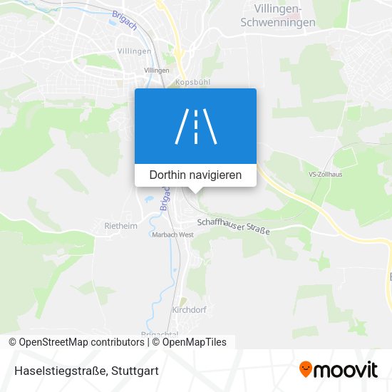 Haselstiegstraße Karte