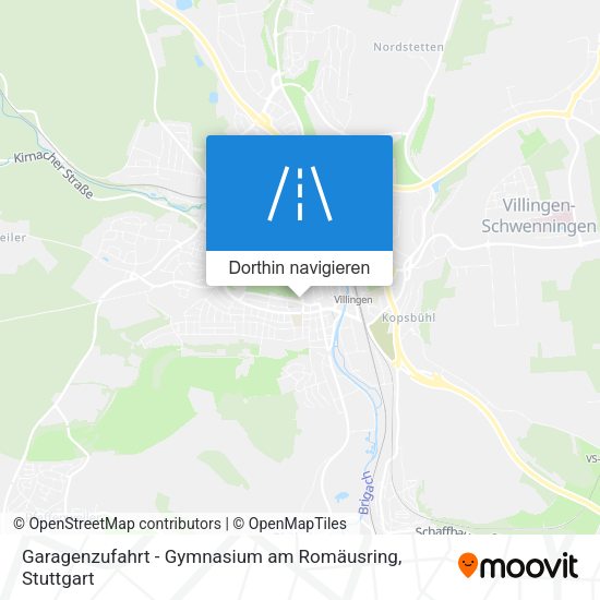 Garagenzufahrt - Gymnasium am Romäusring Karte