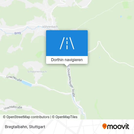 Bregtalbahn Karte