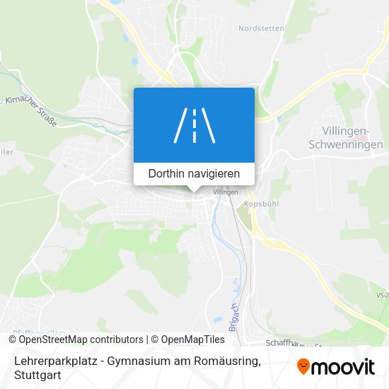 Lehrerparkplatz - Gymnasium am Romäusring Karte