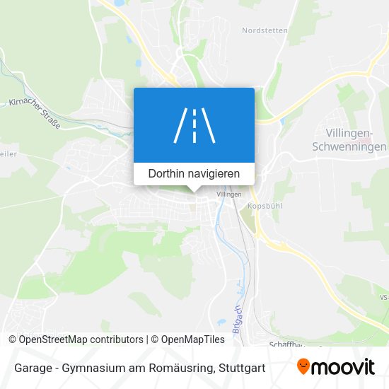 Garage - Gymnasium am Romäusring Karte