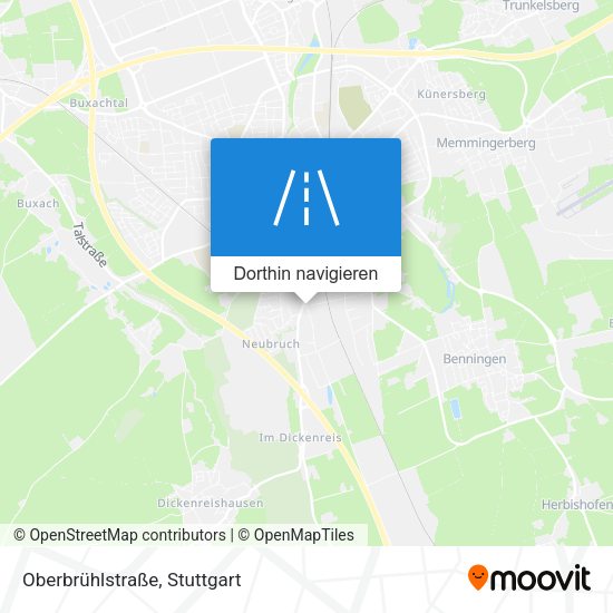 Oberbrühlstraße Karte