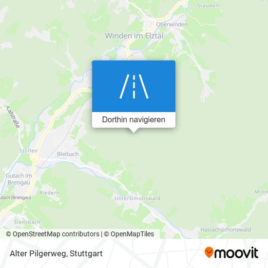 Alter Pilgerweg Karte