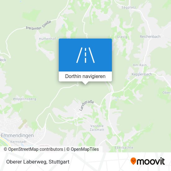 Oberer Laberweg Karte