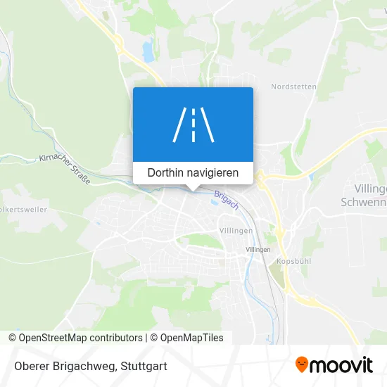 Oberer Brigachweg Karte