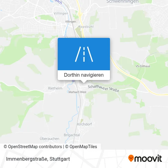 Immenbergstraße Karte