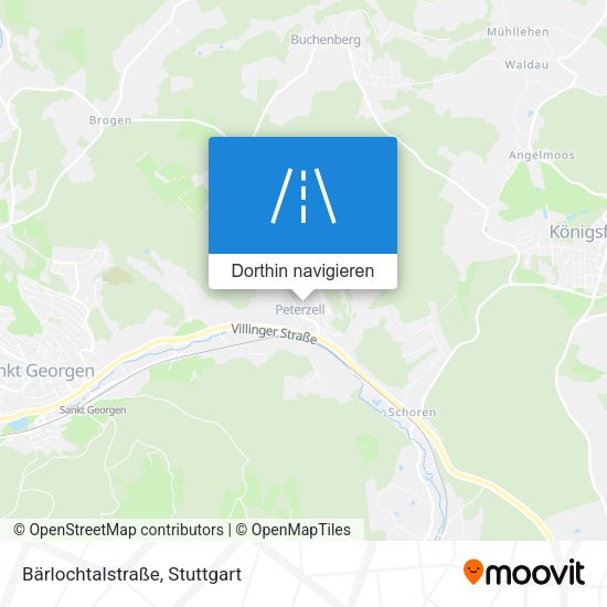 Bärlochtalstraße Karte