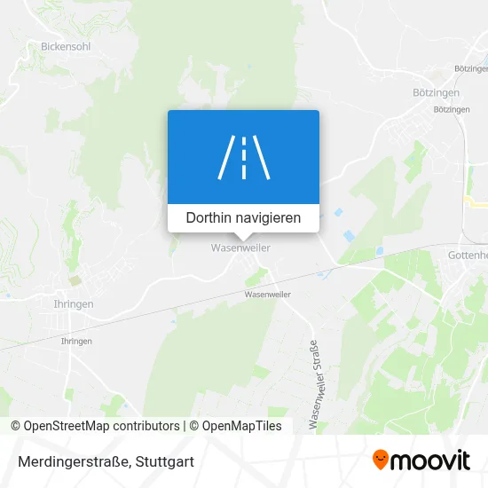 Merdingerstraße Karte