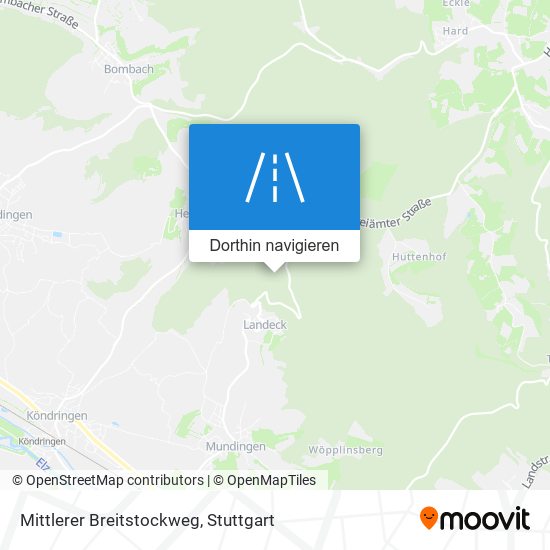 Mittlerer Breitstockweg Karte