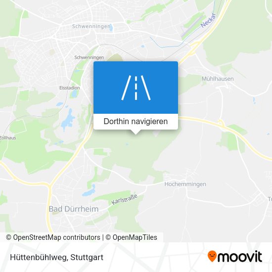 Hüttenbühlweg Karte