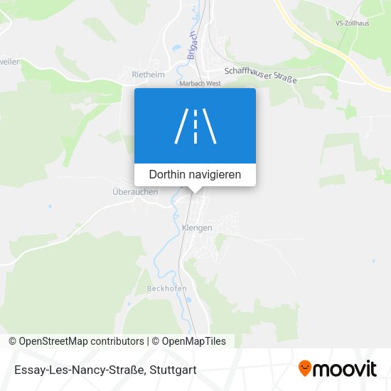 Essay-Les-Nancy-Straße Karte